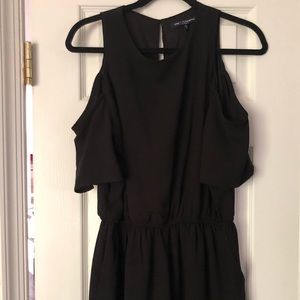 Black cold shoulder romper